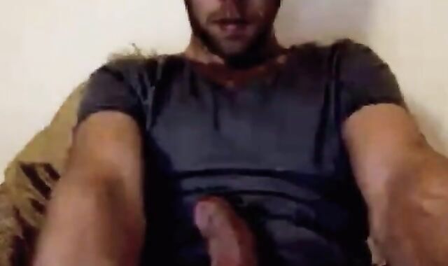French Stud Shoots a Big Load - Amateur Webcam Solo