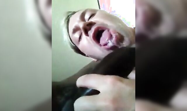 Amateur White Guy Sucks a Big Black Cock