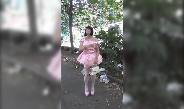 Sissy Crossdresser's Public Walk of Shame