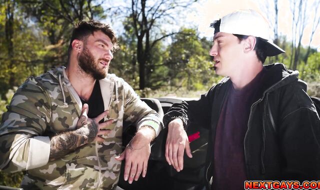 Lost Hiker Fucks ATV Stud