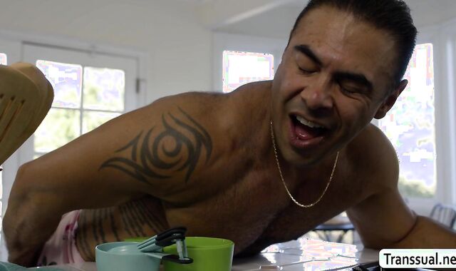 After baking cake fuck my big piece of cake too