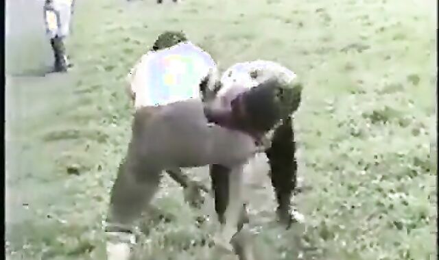 Turkish Wrestlers' Outdoor Muscle Showdown