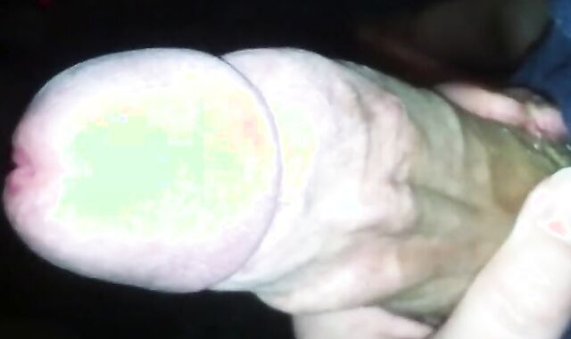 Fat Monster Cock Gets Jerked by a Twink in Bed