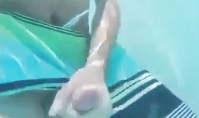 Underwater Jerk-Off Session Outdoors - Amateur Style 2