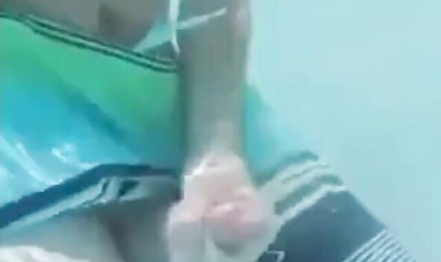 Underwater Jerk-Off Session Outdoors - Amateur Style 2