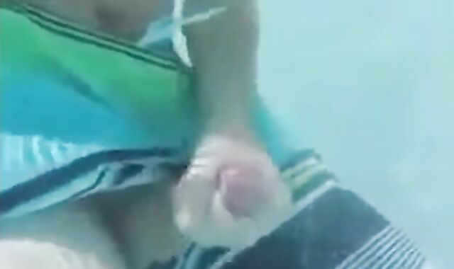 Underwater Jerk-Off Session Outdoors - Amateur Style 2