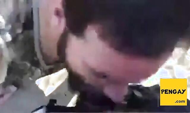 Bearded Daddy Gives Facial in the Woods 2