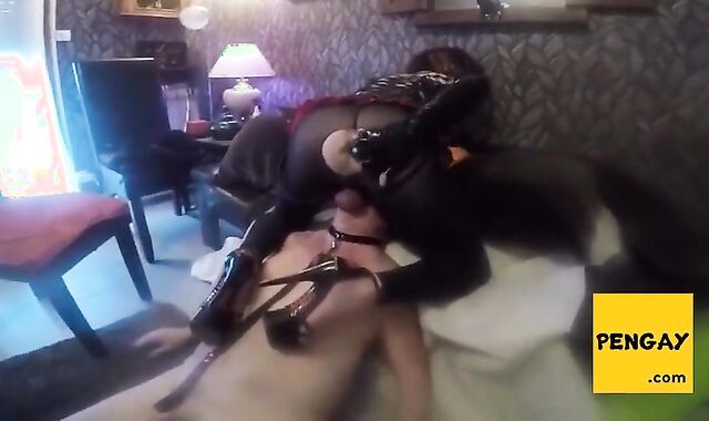 Crossdresser Couple's Anal Pleasures for Daddy 2