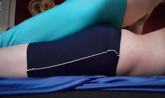 Spandex Humping Masturbation Session