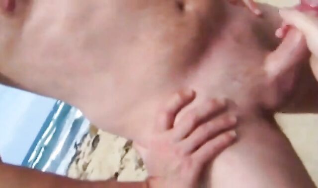 Beach Handjob for a Big Dick 2