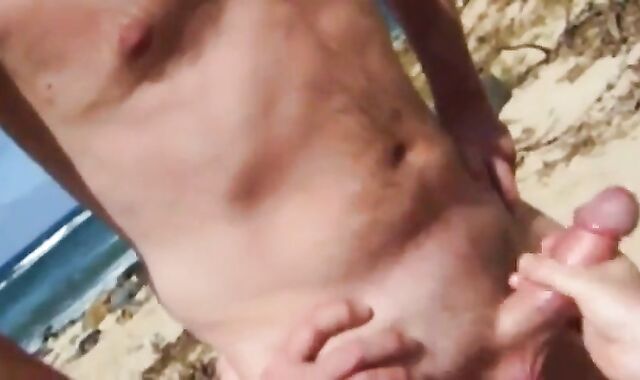 Beach Handjob for a Big Dick 2