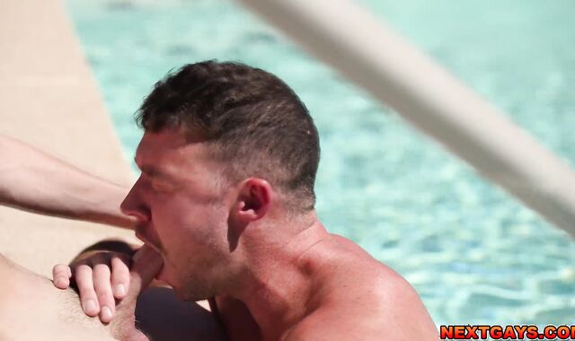 Poolside Fuck with Justin and Trevor
