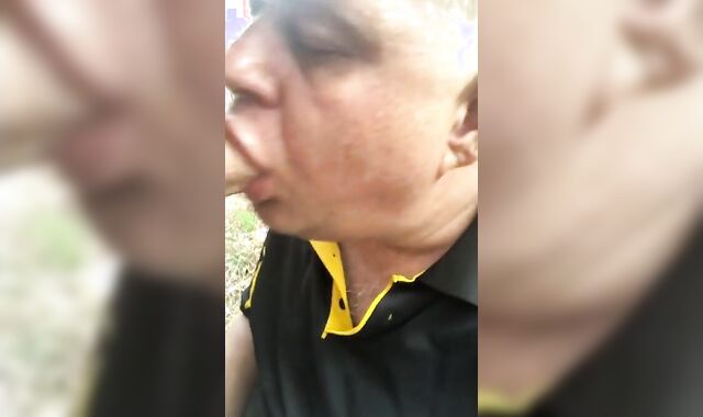 Big-Cock Daddy Blowjob in the Dunes 2