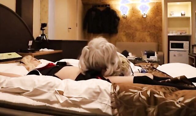 Asian Crossdresser Sucks Amateur Cock