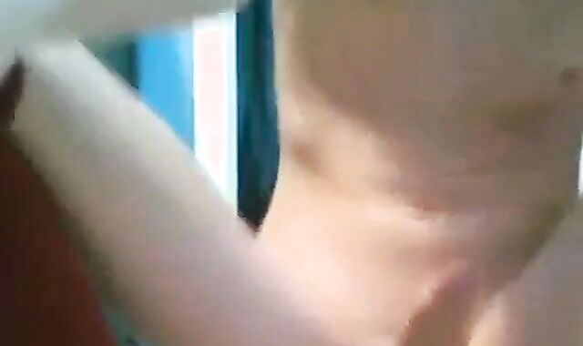 Emo Twink Rides Hairbrush for Intense Solo Orgasm