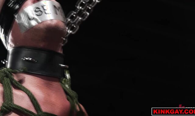 Bound Muscle Orgy Tease and Fuck