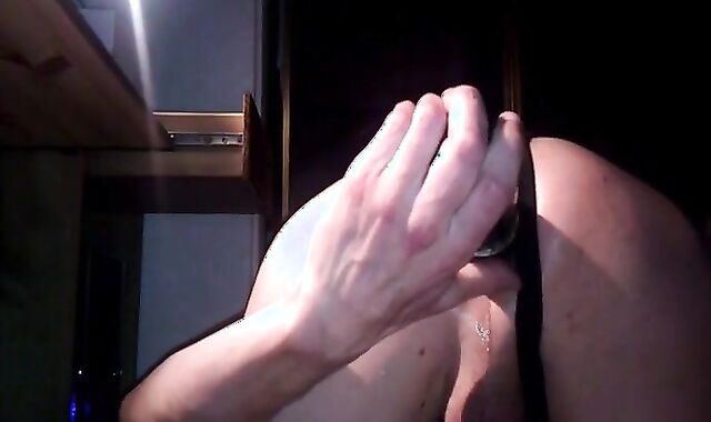 Training My Gaping Crossdresser Ass with a Sex Toy