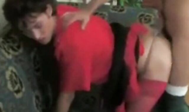 Diapered Crossdresser Bareback