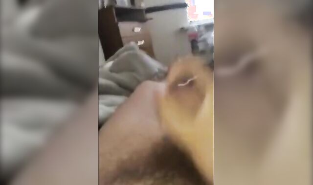 Huge Cum Shot After a Quick Solo Session