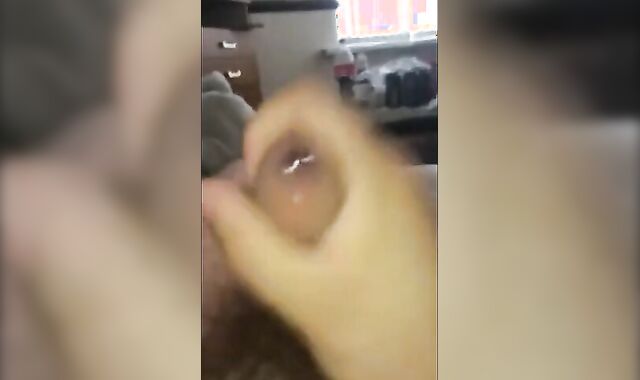 Huge Cum Shot After a Quick Solo Session