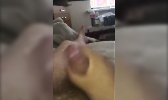 Huge Cum Shot After a Quick Solo Session