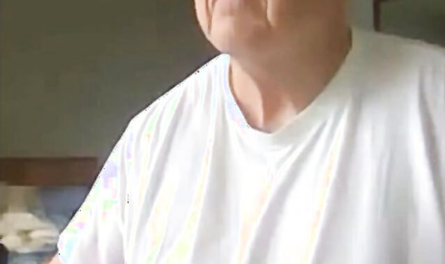 Mature Daddy Strokes His Big Cock on Webcam