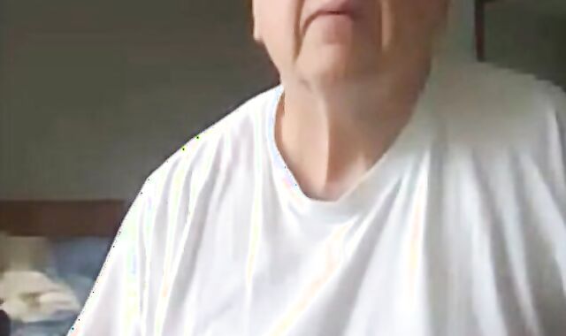 Mature Daddy Strokes His Big Cock on Webcam