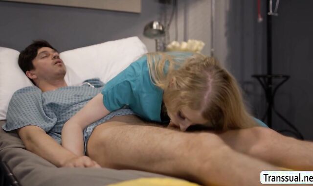 Giving my sick patient a passionate blowjob
