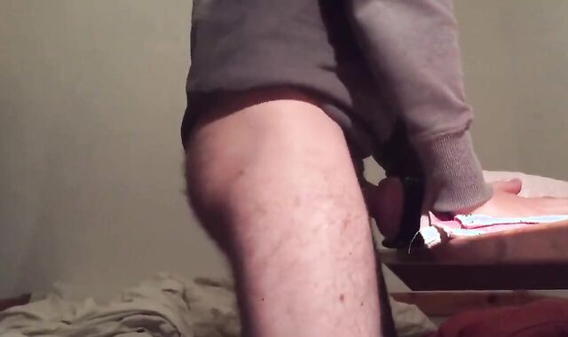 Uncut Cock Fleshlight Fuck with a Big Curved Cock
