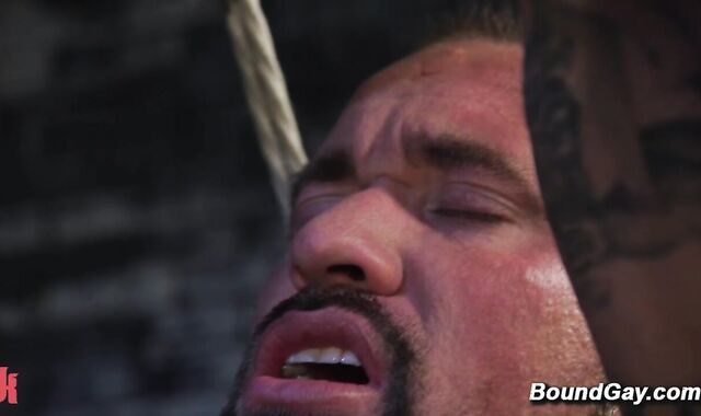 Bound Hunk Gets Wild Alley Relief