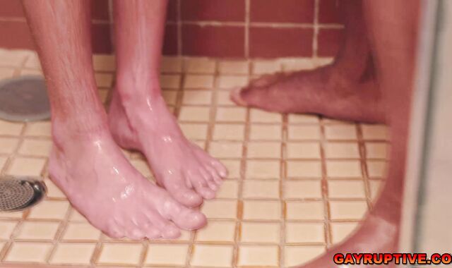 Twink Takes BBC in Shower and Bed