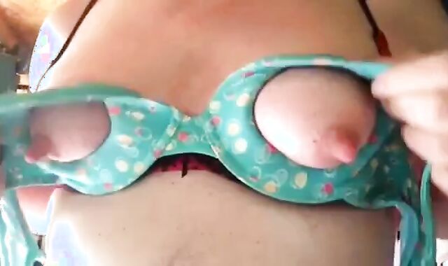 Big-Nipped Crossdresser Hunks Plays with Man Tits 2