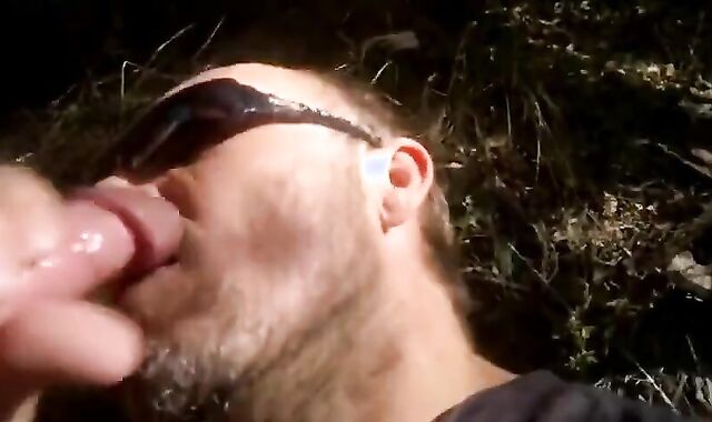 Big-Cock Blowjob in the Woods with a Buddy 2