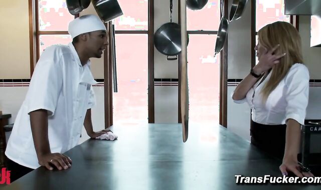Jessica Host Dominates Kurt In Kitchen