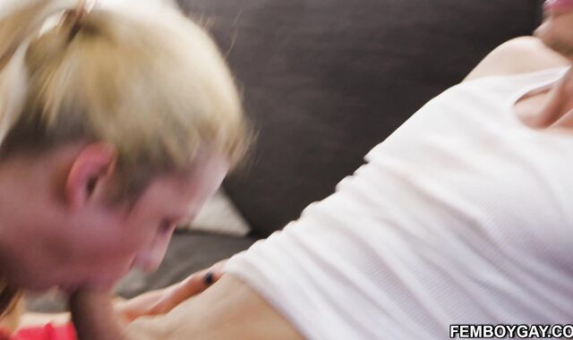 Blonde Lifeguard Femboy ANAL fucked!