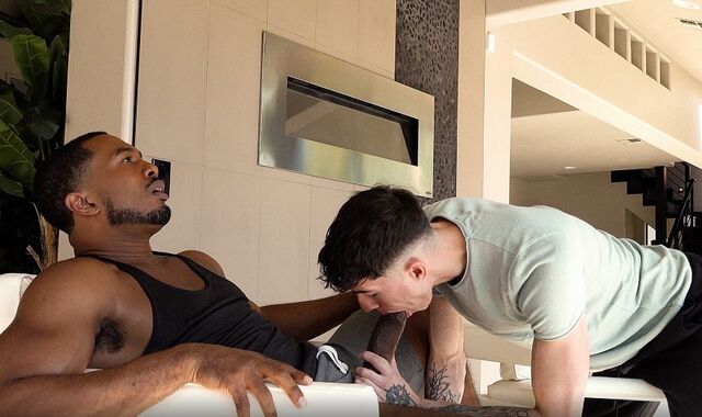 Interracial Twink Rides BBC Hard