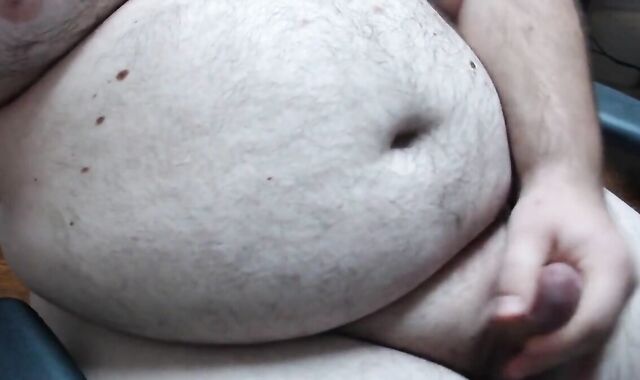 Chubby Bear Masturbating on Webcam 2