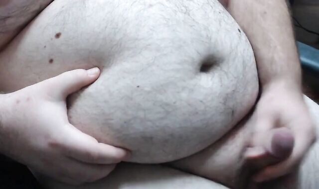 Chubby Bear Masturbating on Webcam 2