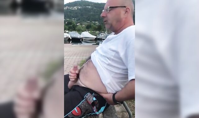 Amateur Daddies Handjob 2