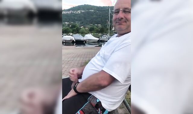 Amateur Daddies Handjob 2