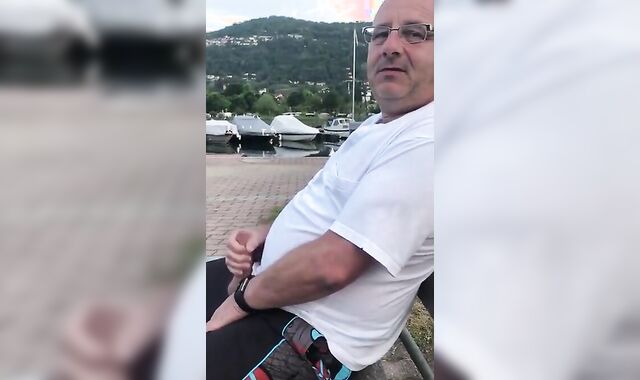 Amateur Daddies Handjob 2