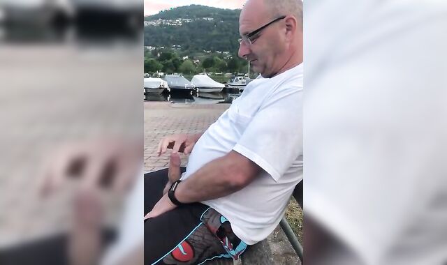 Amateur Daddies Handjob 2