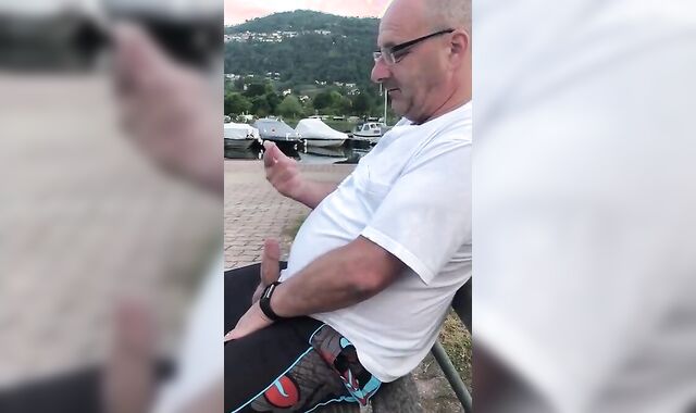 Amateur Daddies Handjob 2
