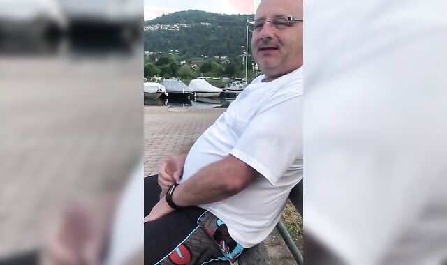 Amateur Daddies Handjob 2
