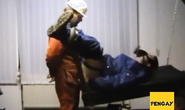 Bearded Daddy Barebacks Worker