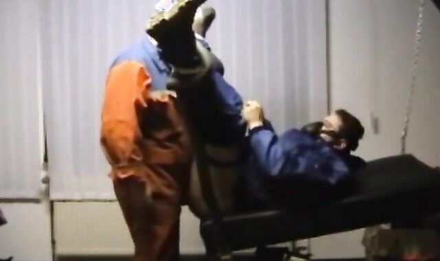 Bearded Daddy Barebacks Worker