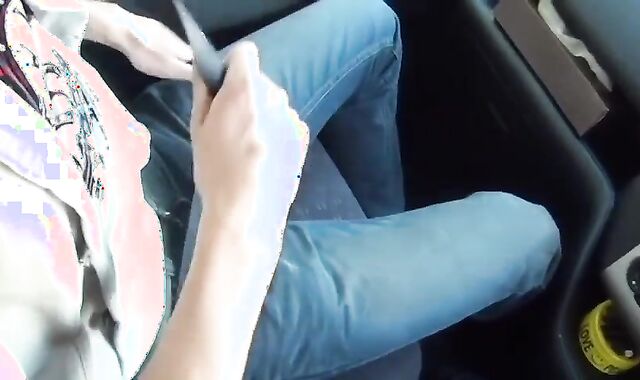 Gay Solo: Having a wank while going for a ride