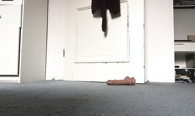 Gay Solo: DP with to Dildos like a Real Cumdump