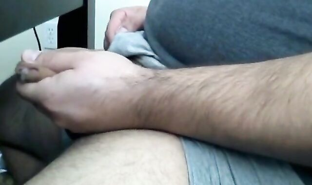 Amateur Chubby Bear Daddy Plays on Cam 3