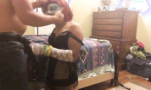 Crossdresser CD Claudia Gets Dominated by White Top